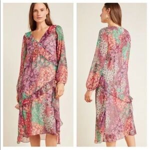 SALE  NWOT Anthropologie Sirena Ruffled Tunic Dress XS